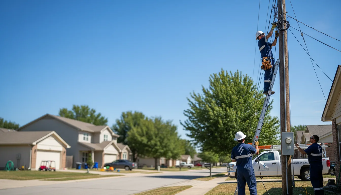 Residential electrician providing installation services in Alpha, IL